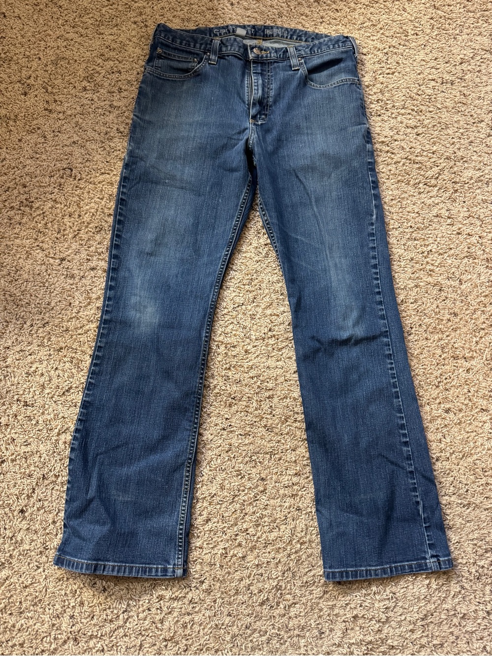 Carhartt Relaxed Fit Jeans Mens 34 x 32 Denim Jeans